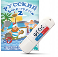 Игры по русскому языку для начальной школы "Русский без нагрузки 2" на USB - носителе - fgospostavki.ru - Белгород