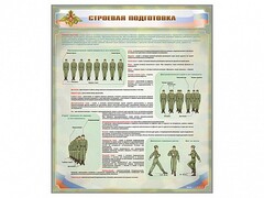 Стенд "Строевая подготовка" - fgospostavki.ru - Белгород