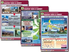 Комплект таблиц "Геоэкология и природопользование" (8 таблиц, формат А1, ламинированные) - fgospostavki.ru - Белгород
