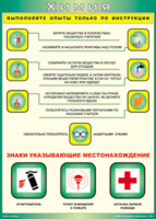 Таблица "Выполняйте опыты только по инструкции" (100х140 сантиметров, винил) - fgospostavki.ru - Белгород
