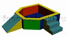 Сухой бассейн "Крепость" 1,5х1,2 метра - fgospostavki.ru - Белгород