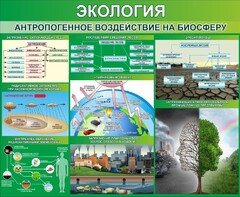 Стенд "Экология. Антропогенное воздействие на биосферу" - fgospostavki.ru - Белгород