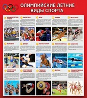 Стенд "Олимпийские летние виды спорта" - fgospostavki.ru - Белгород