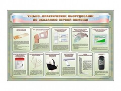 Стенды "Учебно-практическое оборудование по оказанию первой помощи" - fgospostavki.ru - Белгород