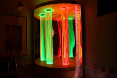 Сенсорный уголок большой с двумя колоннами, двусторонней подсветкой и фибероптическими нитями. VIP класс. - fgospostavki.ru - Белгород