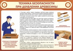 Стенд "Техника безопасности при долблении древесины" - fgospostavki.ru - Белгород