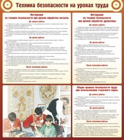 Стенд "Техника безопасности на уроках труда" - fgospostavki.ru - Белгород