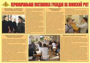 Плакат "Первоначальная постановка граждан на воинский учет" - fgospostavki.ru - Белгород