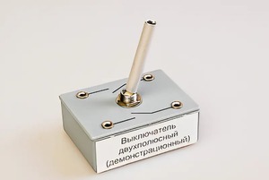 Выключатель двухполюсный (демонстрационный) - fgospostavki.ru - Белгород