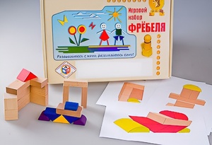 Игровой набор Фребеля "Конструктор деревянный без соединений-2" (Серия "Эксперимент") - fgospostavki.ru - Белгород
