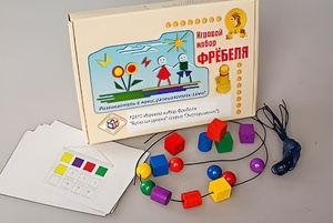 Игровой набор Фребеля "Бусы-шнуровка" (серия "Эксперимент") - fgospostavki.ru - Белгород