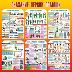 Стенд "Оказание первой помощи" - fgospostavki.ru - Белгород