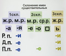 Набор магнитных карточек "Склонение имен существительных" - fgospostavki.ru - Белгород