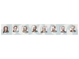 Стенд-лента "Выдающиеся ученые-историки" - fgospostavki.ru - Белгород