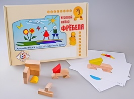 Игровой набор Фребеля "Конструктор деревянный без соединений-1" (Серия "Эксперимент") - fgospostavki.ru - Белгород