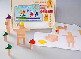 Игровой набор Фребеля "Конструктор деревянный без соединений-3" (Серия "Эксперимент") - fgospostavki.ru - Белгород