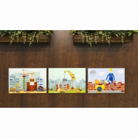 Комплект настенных панелей «Стройка» - fgospostavki.ru - Белгород