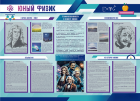 Стенд-уголок "Юный физик" - fgospostavki.ru - Белгород