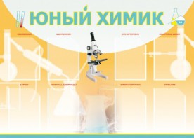 Стенд "Юный химик" Вариант 1 - fgospostavki.ru - Белгород