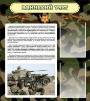 Стенд "Воинский учет" Вариант 2 - fgospostavki.ru - Белгород