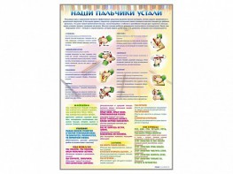 Стенд "Наши пальчики устали" (зарядка) - fgospostavki.ru - Белгород